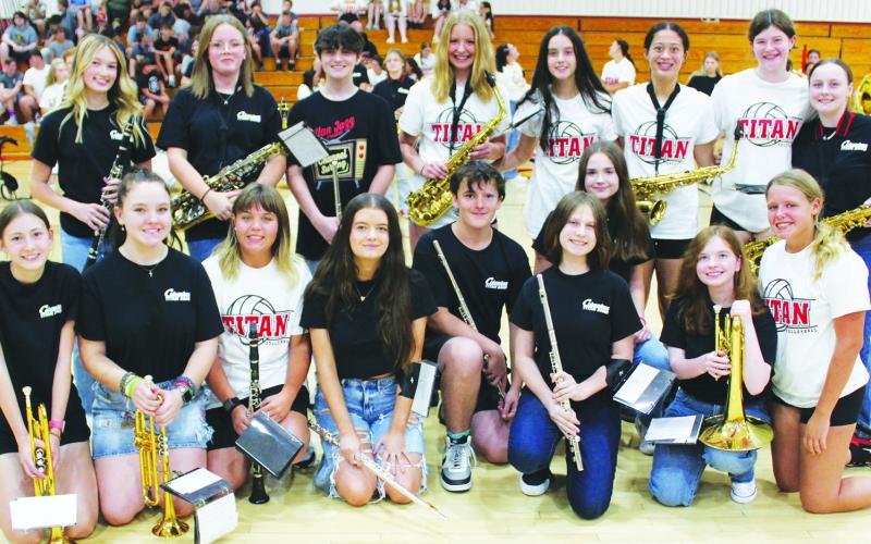 Titan Band Sophomores meet fans