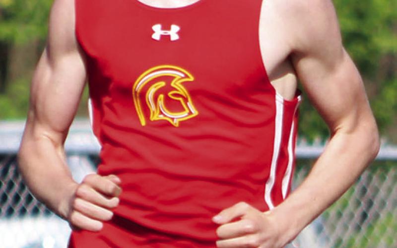 Levi Simpson, Titan Eighth Grader, hit the 5:00 minute mark and re-established his own school record in the 1600M Run, Thursday, in the Frontenac Invitational Track and Field Meet. Levi and the Columbus Junior High Team are slated to compete in the CCCJL Meet today at Frontenac.