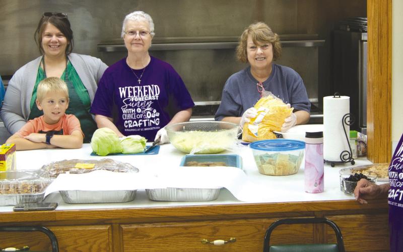 St. Bridget’s Alter Society members provide breakfast and lunch in addition to snacks during the event.