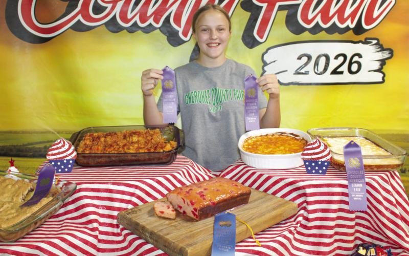 Allison Brown created a number of dishes to showcase her cooking skills at the food show held Monday, July 6.
