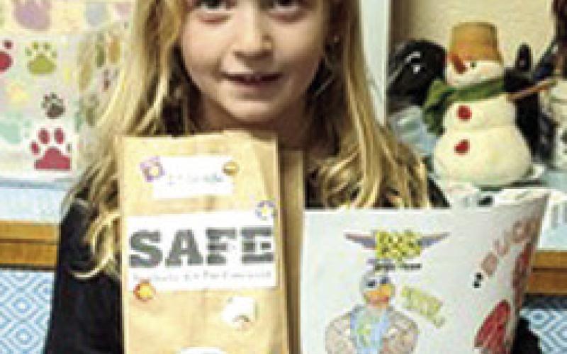 In January, the elementary schools had a Character Education and talked about Eddie Eagle on gun safety, Rooster Booster on car seats and seatbelts, ALICE training on active shooter. The students had a coloring contest for Eddie Eagle, and Rooster Booster. At right, Andi Parsons, was the winner in Kelly Karsten’s first grade class. Above, the other students in Karsten’s class who participated in the contest. Courtesy photo.