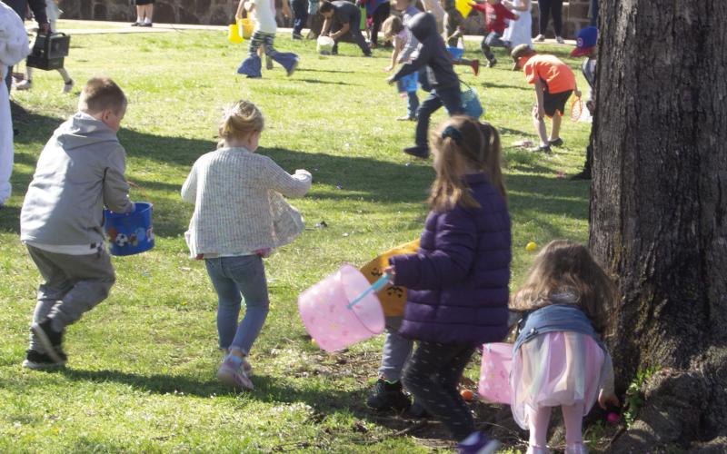 Easter Bunny hops in at Chamber egg hunt