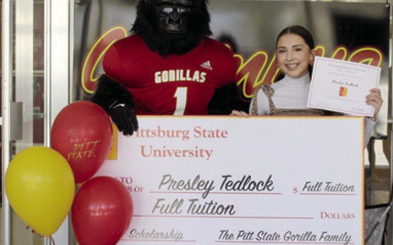A special surprise was in store for Presley Tedlock Wednesday