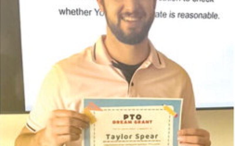 Teachers from Park, Central, and RISE Center are being recognized as PTO Dream Grant winners. Taylor Spear, sixth grade math teacher, wrote his grant for math games, manipulatives, and activities. Spear said, “This will help students that are struggling to understand or comprehend math concepts by providing them additional support using hands on manipulatives to aid their understanding.” Courtesy photo.