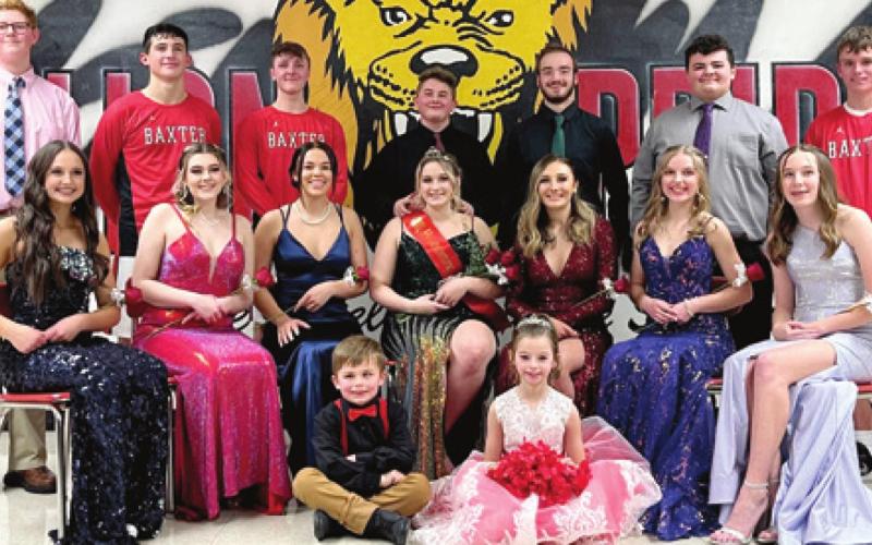 Baxter Springs High School Basketball Homecoming Court