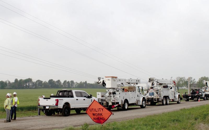 Utility crews were out in full force in an effort to restore power to area residents left without during Sunday’s storms. Heartland REC reported more than 30 of their poles in the Columbus area were down and transmission lines to Columbus Substation had sustained massive damage. Original reports were that power would not be restored until 3 p.m. Tuesday afternoon. However as of 11:53 a.m. Monday, Heartland reported all Columbus feeders were back online.