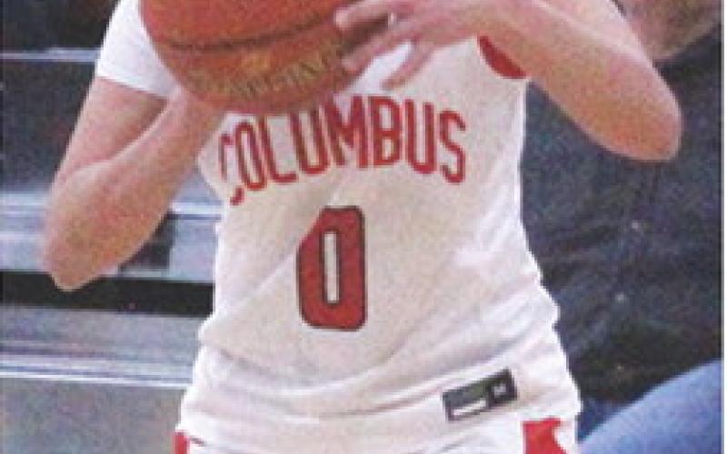 Lady Titan Senior, Katy Mooney, knocked down seven, three pointers in Tuesday’s loss to Neodesha, 43-53, at the CUHS Gymnasium.