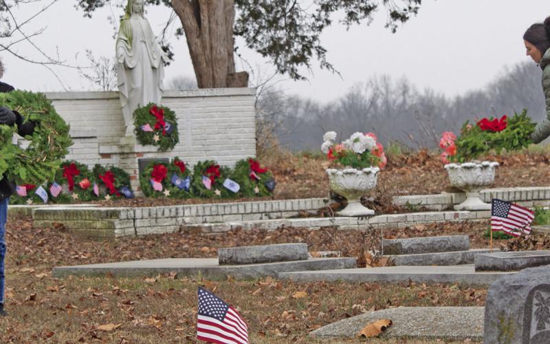 Patty Tavanero, the speaker, was the person who connected with Wreaths Across America and brought the program to Weir Cemetery.