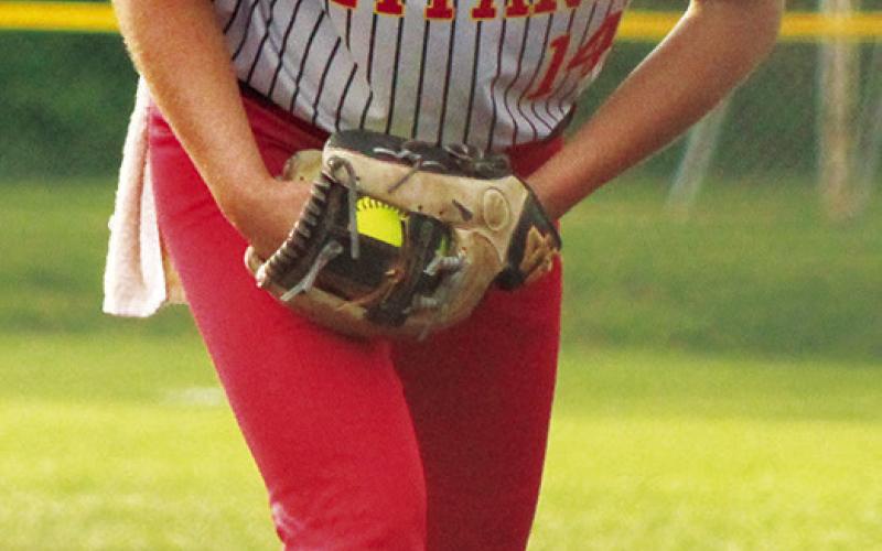 Lady Titan Senior, Aubree Saporito, was the starting pitcher in the Kansas Class 3A State Quarterfinal loss to Rossville, 7-19. Aubree had 12 wins and two losses with an Earned Run Average of 2.183 through 14 games. She allowed 29 runs on 53 hits with 95 strikeouts and 15 walks. Saporito has signed to continue her career on the diamond at Crowder College this fall.
