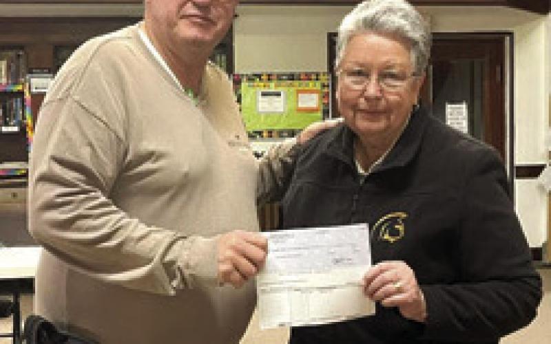 Local groups receive donations for food