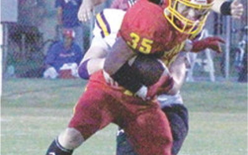Junior Titan, Syler Schuberger, wears many hats for Columbus from running back, to punter, to outside linebacker. Syler fills the open slot. He had five tackles and six punts for 138 yards in loss to Coffeyville, 12-42, Friday at Titan Stadium.
