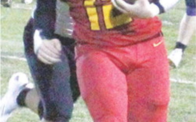 Jett Tanner, Titan Sophomore, threw for one touchdown and was on the receiving end of another, scoring both Columbus touchdowns in their 12-42, loss to Coffeyville, Friday night at Titan Stadium. Jett had five catches for 66 yards and had one pass for a 93yard touchdown.
