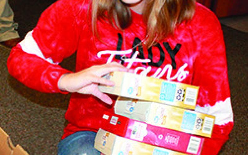 CUHS students, community join to fill Thanksgiving boxes