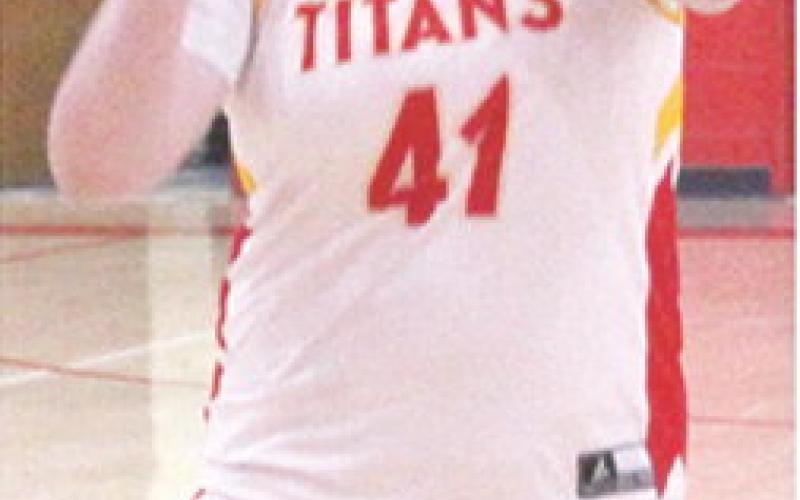 Ariana Hamill shoots a free throw for the Lady Titan Eighth Grade A Team during a recent home loss to Frontneac. Columbus travelled to Galena, Thursday, and suffered a 13-31 loss to the Lady Bulldogs.