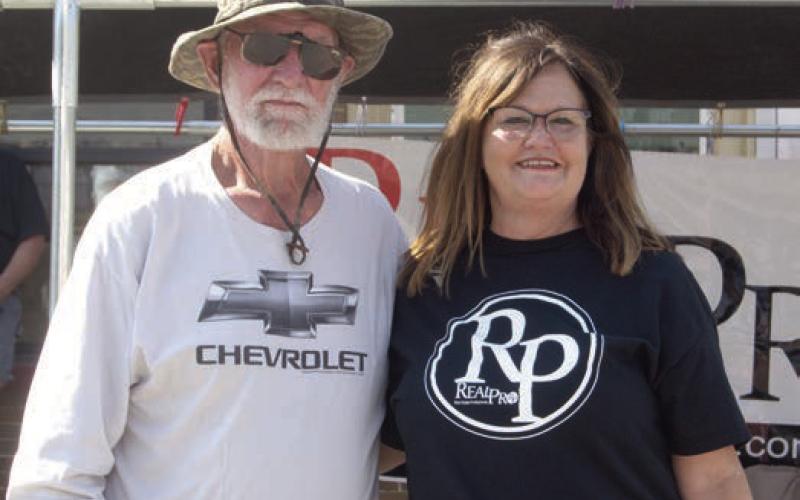 Marvin Wertz was chosen as having the Best Interior at the Columbus Day Car and Truck show with his 1932 Chevy Roadster. The award was presented by Becky McDaniel.