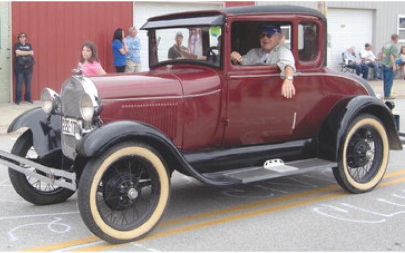 Larry Spahn drove his 1928 Model A Ford in the Weir Homecoming Parade. The car has been in the parade since at least 1963.