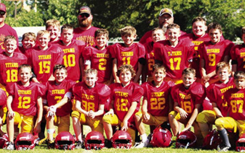 The Columbus Fifth and Sixth Grade Mini Titan Football Team will host a SEK Youth League semi-final game, Sunday, at Titan Stadium after earning a second seed in the final four playoff bracket. The 5-1 Titans will face the third seed, Frontenac Clemensen. Kick off for Sunday’s games will be at noon.