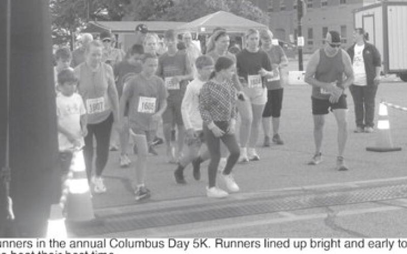 It was an early start for the runners in the annual Columbus Day 5K. Runners lined up bright and early to take on the long run. Some were running for fun, others to beat their best time.