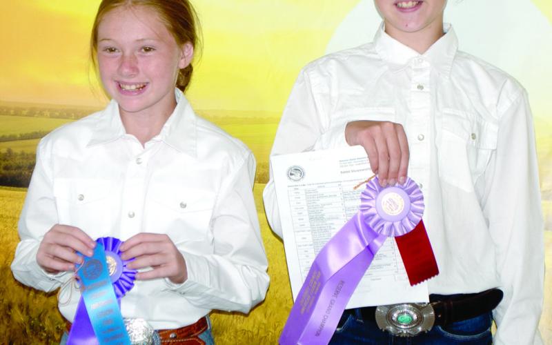 Ribbons awarded to 4-H, HYA, FFA entrants of rabbit show
