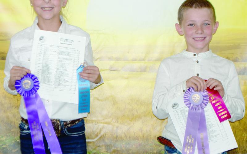Ribbons awarded to 4-H, HYA, FFA entrants of rabbit show