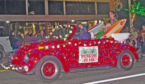 The First place float at the Baxter Springs Christmas Parade was entered by Punkin’s Place.