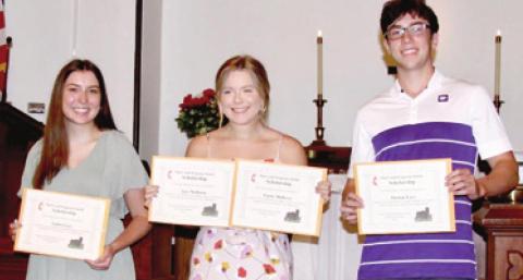 FUMC presents memorial stipend to four scholars