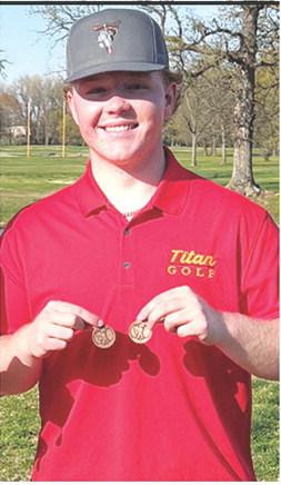 Titan Senior, Kanyen Smith, placed third in the Baxter Springs Invitational Golf Tournament, Monday, at the Baxter Springs Golf Club. Smith placed third at Frontenac last week to hold his place near the top of the CNC League Standings for the season. Courtesy photo.