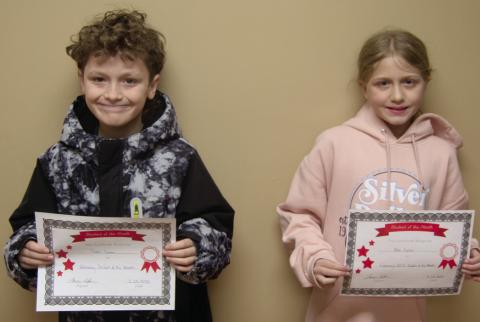 Central names students of the month
