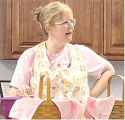 Naomi Goforth spoke to the Sheridan Homemakers about the benefits of milling one’s own flour. Courtesy photos.