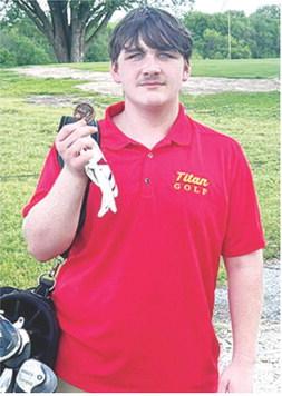 Titan Sophomore, Skylar Ruddick, placed fourth at the Baxter Spring Junior Varsity Tournament, Thursday, at the Baxter Spring Country Club. Courtesy photo.