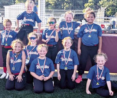The Columbus 8 and Under Rockettes Softball Team took second place in a recent tournament in Girard. The team completed their season and will have the remainder of the summer off. Team members are: Taylynn Midgett, Mariah Moser, Amyx Evans, Oakleigh Mays, Aniah Palmer, Rosalynn Walker, Jasmine Winnegar, Kynlea Littlejohn, Payton Gulick, and Morgan Moser. Not pictured, Amelia Ellis. Coaches for the team are Lance and Anna Moser, Jeremy Gulick, and Bryan Midgett. Courtesy photo.