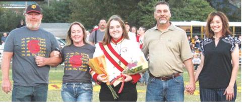 Senior, Natalie Edmondson, was recognized during Senior Night Ceremonies at Titan Stadium, October 17. Natalie is a four-year member of the Titan Band. She was escorted by her parents Raymon and Stacy Delmont and Derek and Sandra Edmondson.