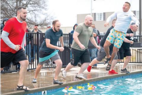 Cherokee County Sheriff’s Department team at the Polar Plunge.