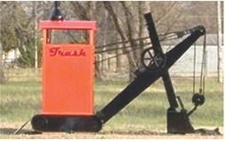 Grants from the Kansas Department of Commerce provided improvements to two city parks within Cherokee County. A trash can in a replica of Big Brutus was installed in West Mineral’s city park. Mulch was installed under the playground equipment at Weir city park.