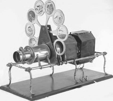 ‘Magic lanterns’ used by traveling showmen to project images