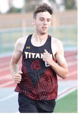 Columbus Titan Junior, Levi Simpson, became the CNC League Champion in the 800 Meter Run with his win at the league meet, Thursday, in Girard. Levi ran a time of 2:01.51 minutes to take the win and the title.