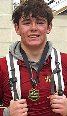Kash Smith, freshman First Place 215 lbs.