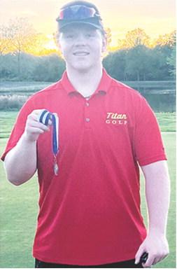 Titan Senior, Kanyen Smith, placed fifth in the St. Mary’s-Colgan Golf Tournament shooting an 84 on the course at Crestwood Country Club in Pittsburg, Tuesday. Courtesy photo.