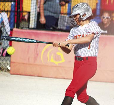 Lady Titan Senior, Brylie Johnson went six for six including two doubles, scored six runs, and knocked in six runs in the two game sweep over Cherryvale, Thursday, at the Community Field Ballpark.