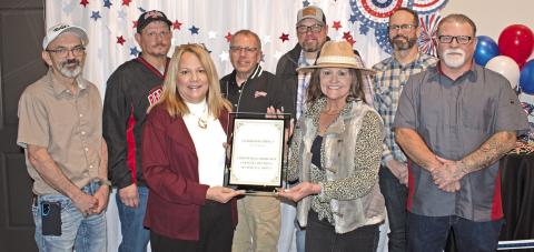 The Community Impact Award was presented to Coffeyville Community College, Columbus Campus at the annual Chamber of Commerce Dinner Wednesday.