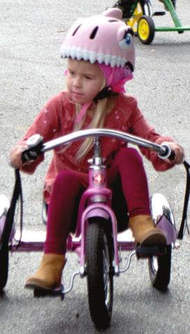 Pre-Kindergarten students ride tricycles for St. Jude