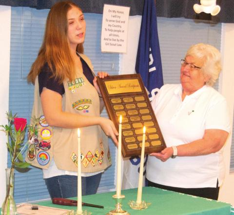 Anna Head gets Girl Scout Silver Award