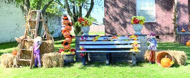 Members of the Baxter Springs American Legion Auxiliary, Sharon Day, Sharon Judd, Vicki Eldridge, Sherri Shackleford, Dianna Warnock, Stephanie Bronke and Connie Martin decorated the Post for fall. Courtesy photos.