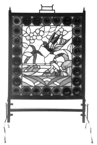 Antique fire screens were decorative as well as functional