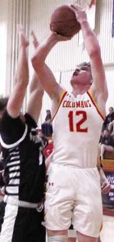 Titan Senior, Cole Youngblood, scored 24 points in the Senior Night, regular season finale, Tuesday, at the CUHS Gymnasium. Cole and the Titans lost the CNC League game to Frontenac, 51-58.