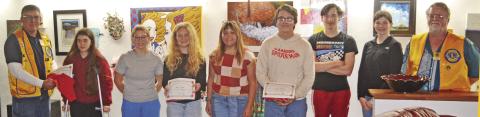 Members of the Columbus High School Leo Club were installed at a recent meeting of the Columbus Lion’s Club. Those present for the installation were Cora Welch, Audrey Combs, Riley Holmes, McKensie Richards, Zech McCormick, Draven Rasmussen and Katelyn Draeger. Lions Club members Mark Winter and Buddy Derfelt are advisors for the club.