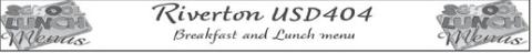 Riverton Breakfast and Lunch Menu