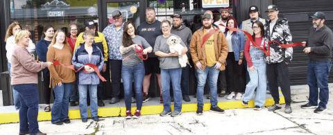 Many community members joined in the recent celebration and ribbon cutting for Baxter Springs liquor store, Twister Liquor. They are open and ready to serve the community. Photo by Tanya Woolsey.