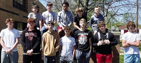 Titan Boys Eighth Grade Thinclads first at Girard