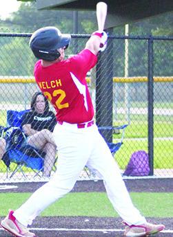 Alex Welch, knocked a hit during the Columbus Junior Babe Ruth game at Frontenac recently. The Titan Team will be hosting the Kansas District 5 Championship, Friday through Sunday, at the Columbus Community Field Ball Park. Columbus has their first game, Saturday at 11 a.m. Photo by Crystal Welch.